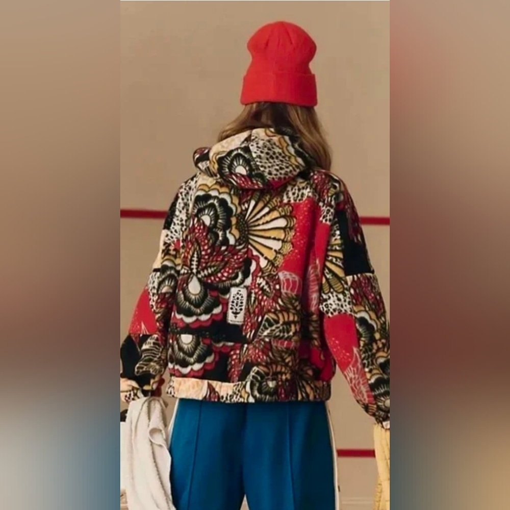 Free People Movement Wild and FreePrinted Fleece Pullover Wildflower NWT - Picture 2 of 13